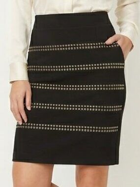 INC International Concepts Bodycon Studded Short Skirt – Size 10, NWT